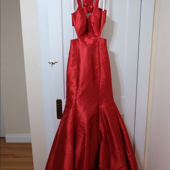 Jovani Red Dress/ Gown - Picture 4 of 8